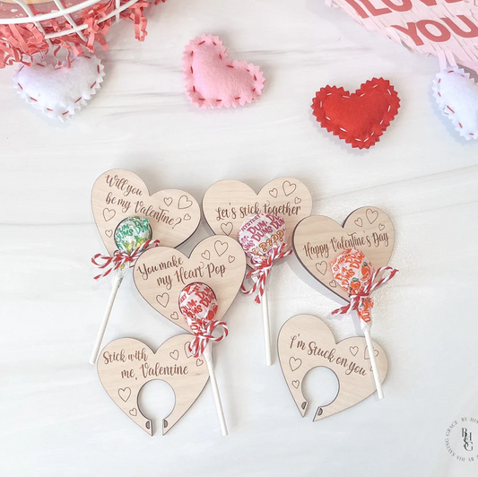 Lollipop Valentine's Holder