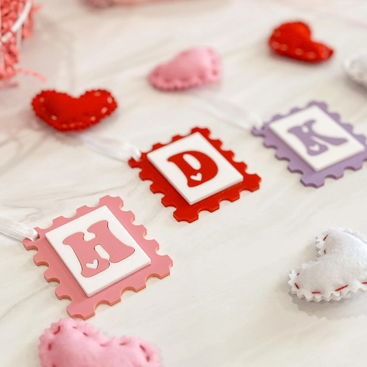 Initial Stamp Basket Tag