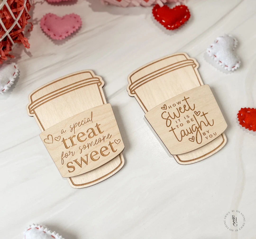 Valentine's Day Coffee Cup Gift Card Holder