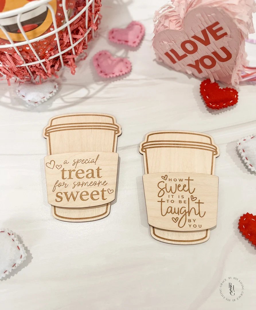 Valentine's Day Coffee Cup Gift Card Holder