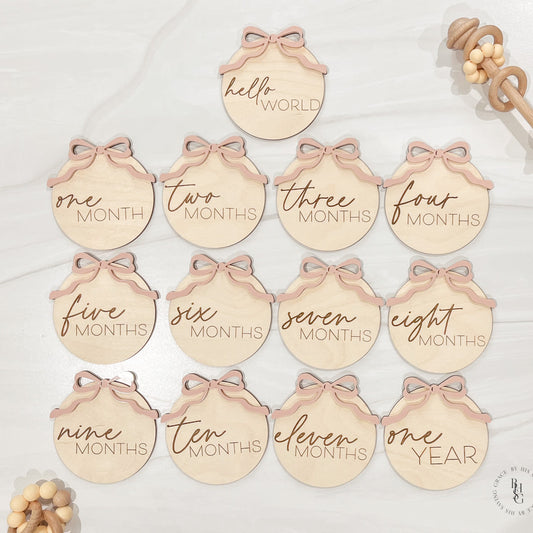 Bow Monthly Milestone Markers