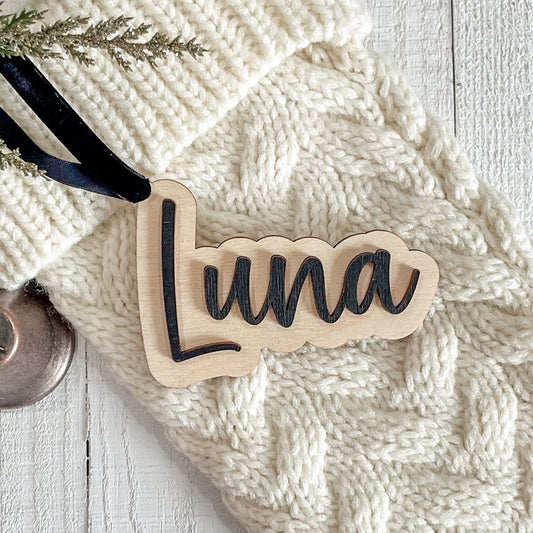 Personalized Stocking & Gift Tag