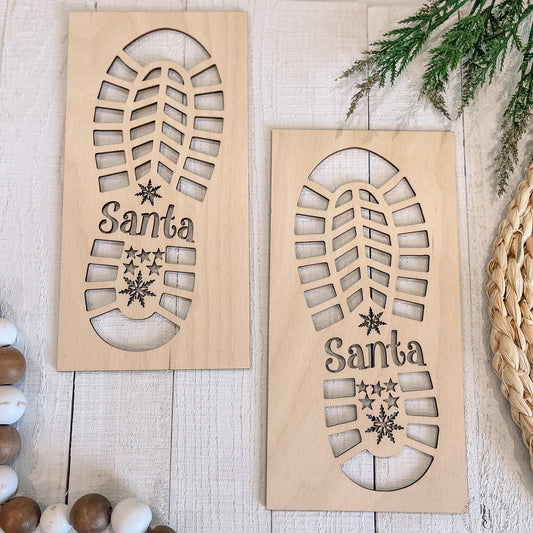Santa Boot Print Cutout