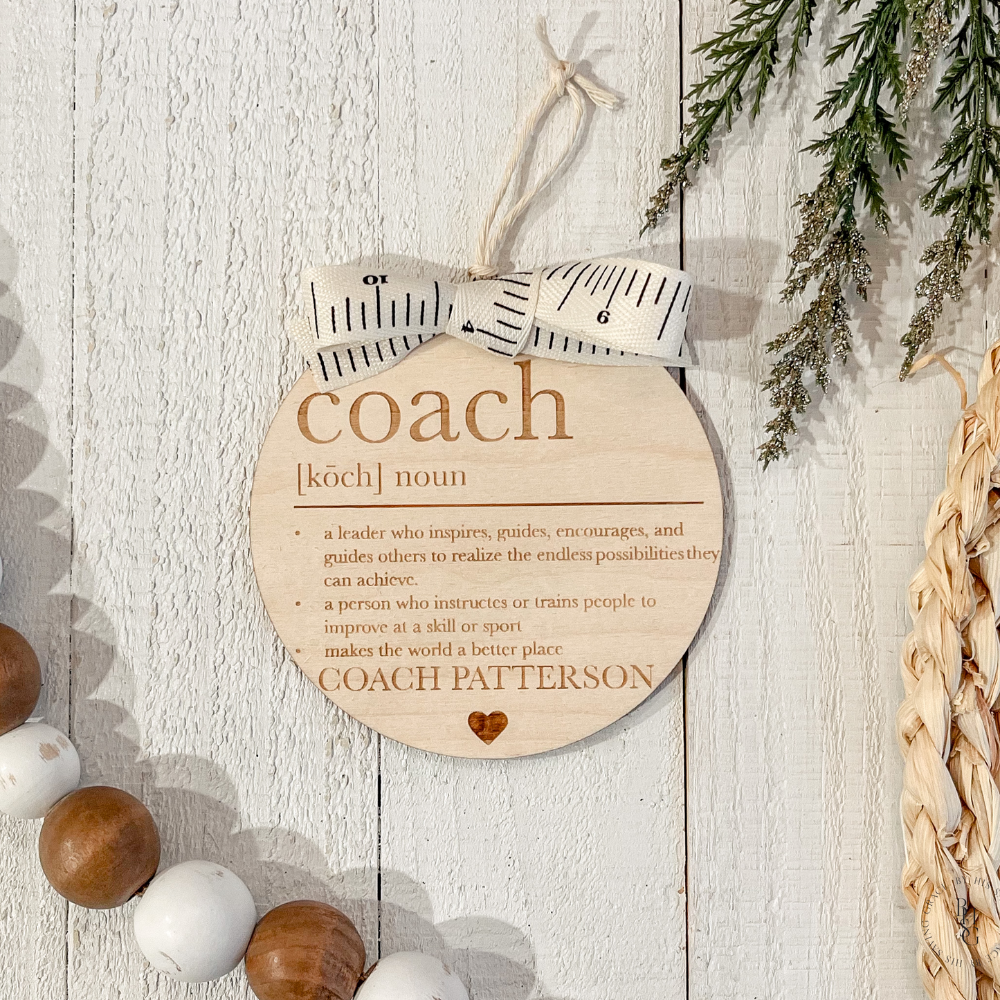 Coach Ornament