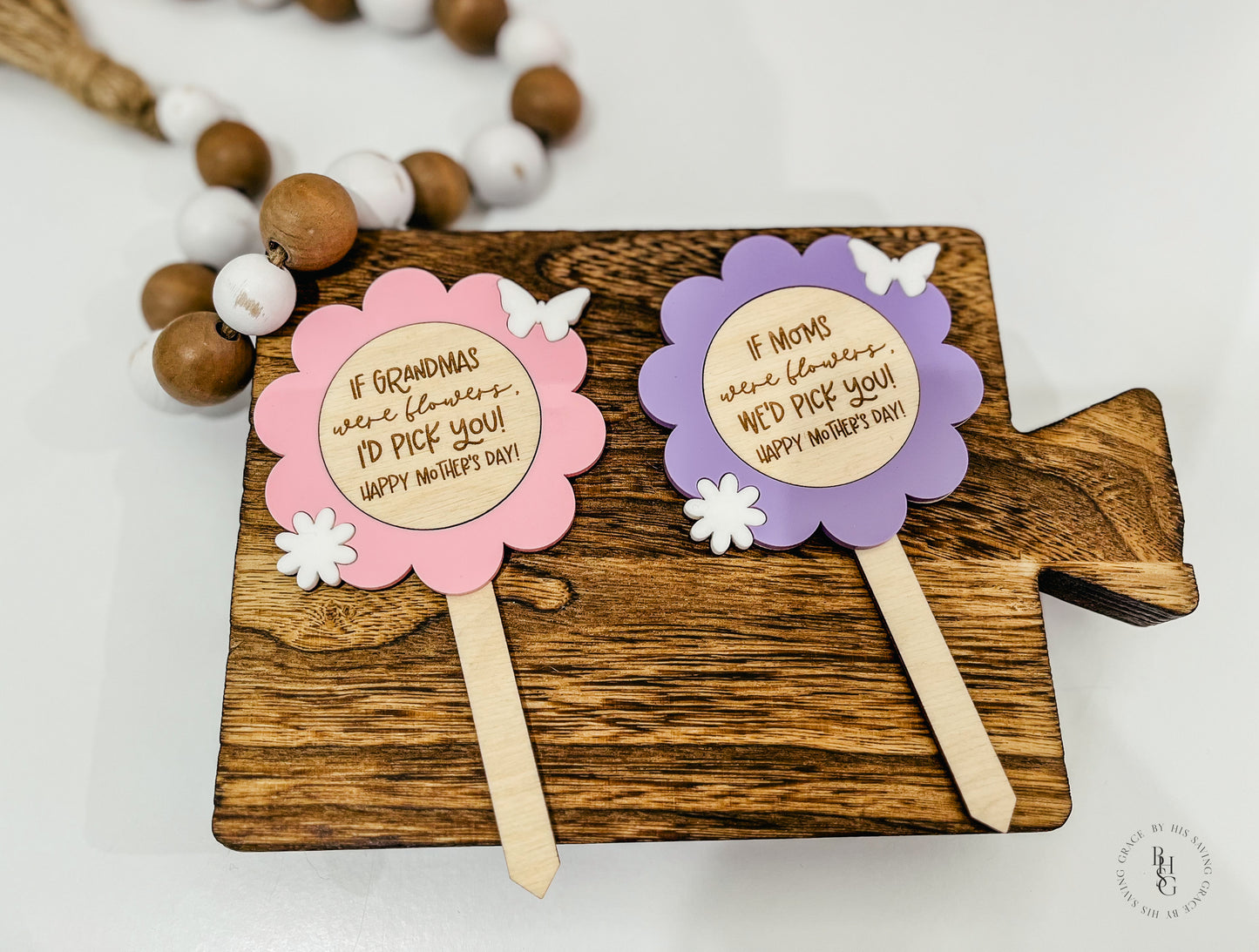 If Moms Were Flowers Plant Marker