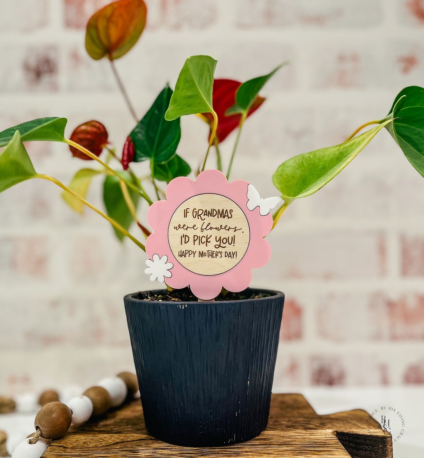 If Moms Were Flowers Plant Marker
