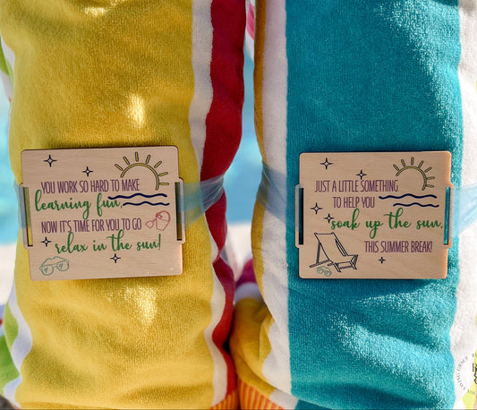 Beach Towel Tag For Teachers