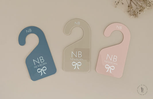 Acrylic Bow Baby Closet Dividers
