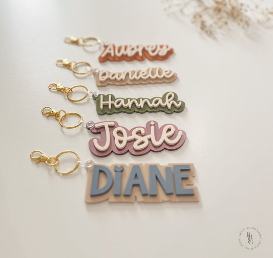Acrylic Name Keychain