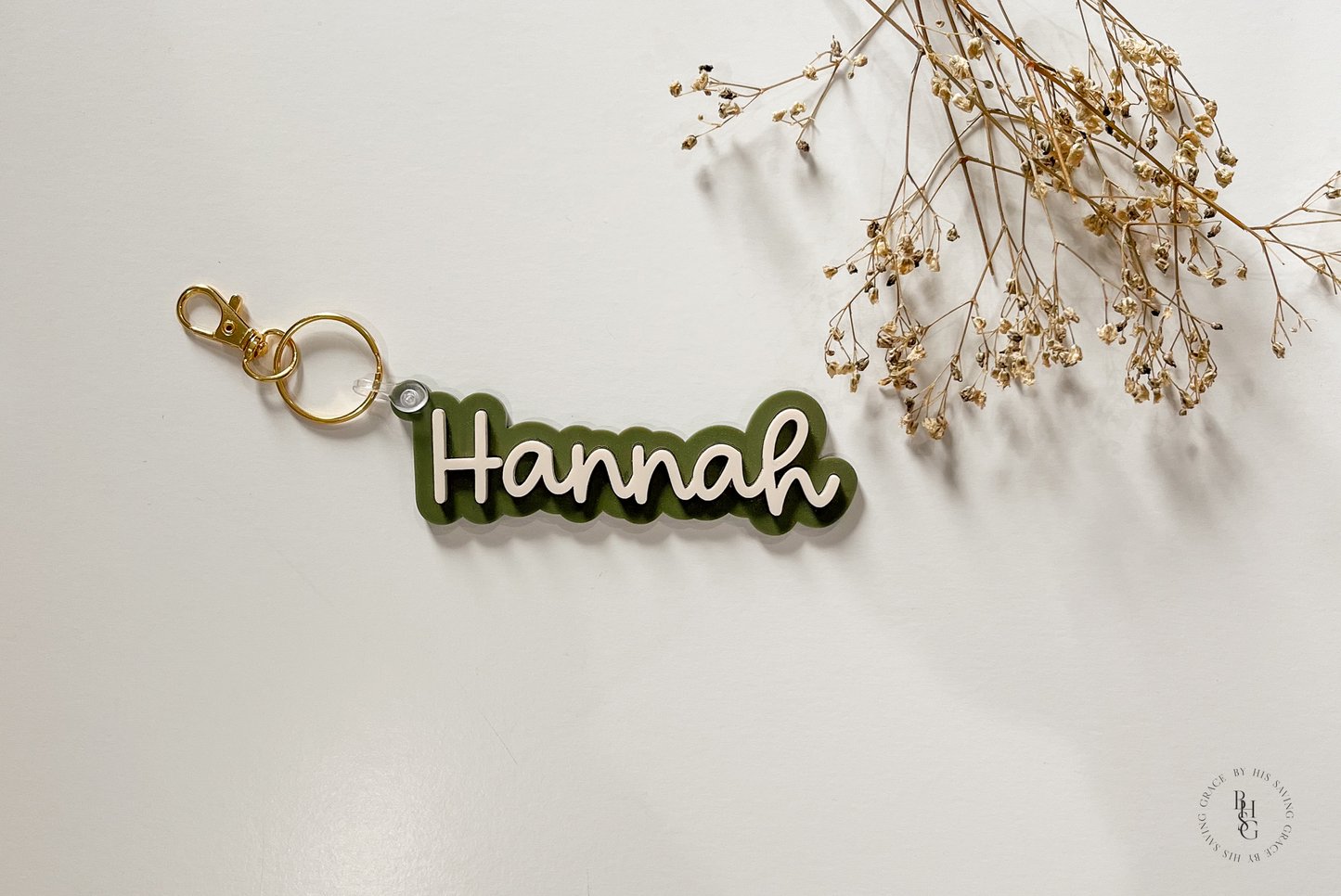 Acrylic Name Keychain