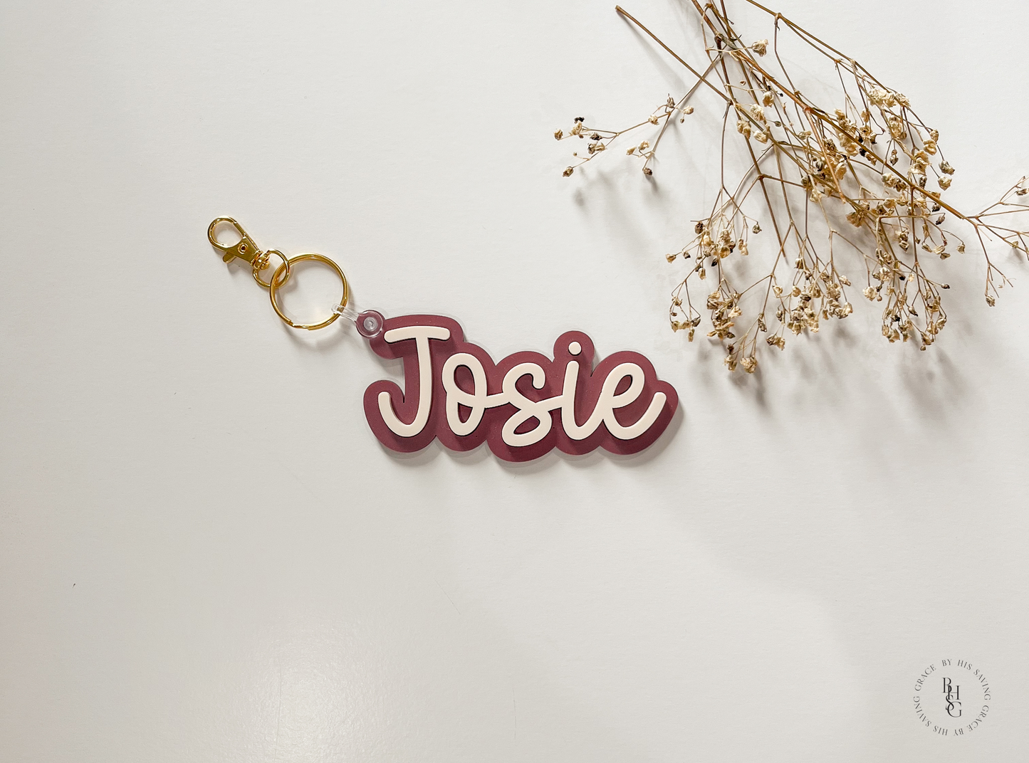 Acrylic Name Keychain
