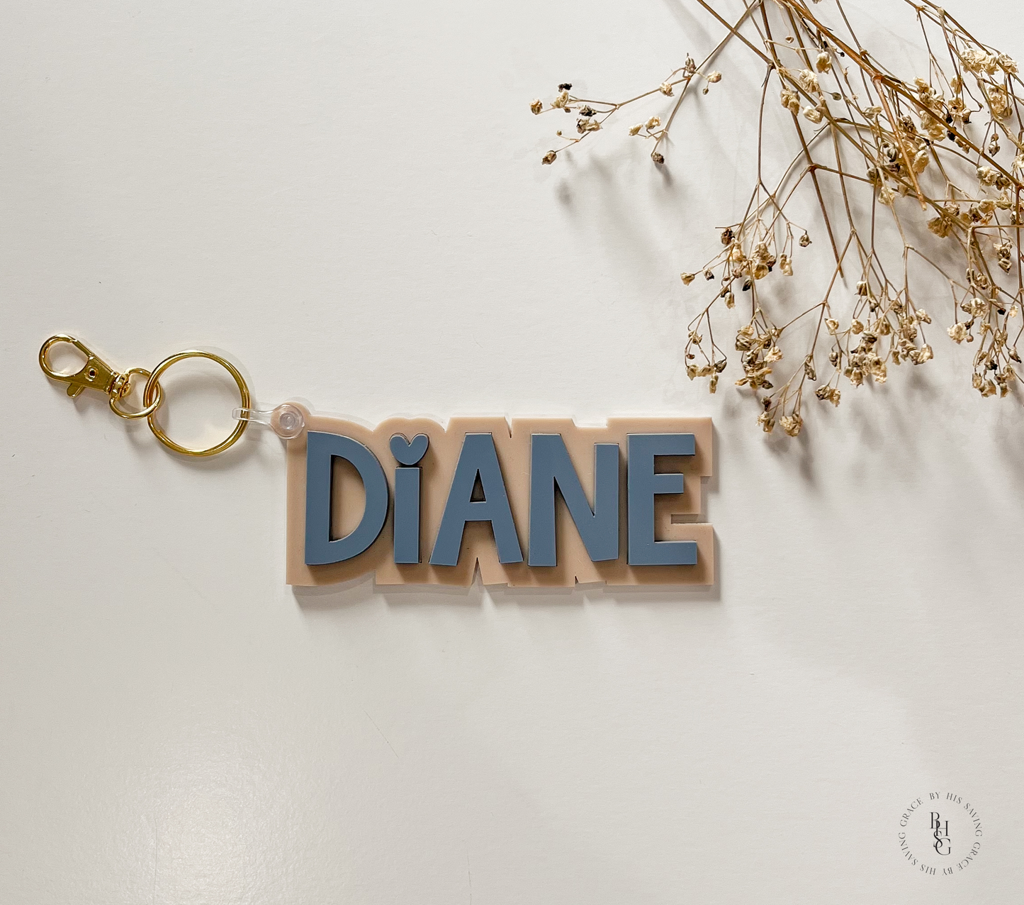 Acrylic Name Keychain