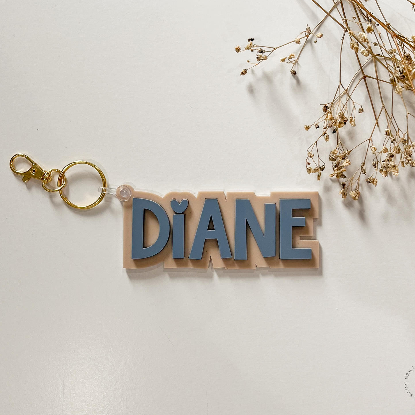 Neutral Name Keychain