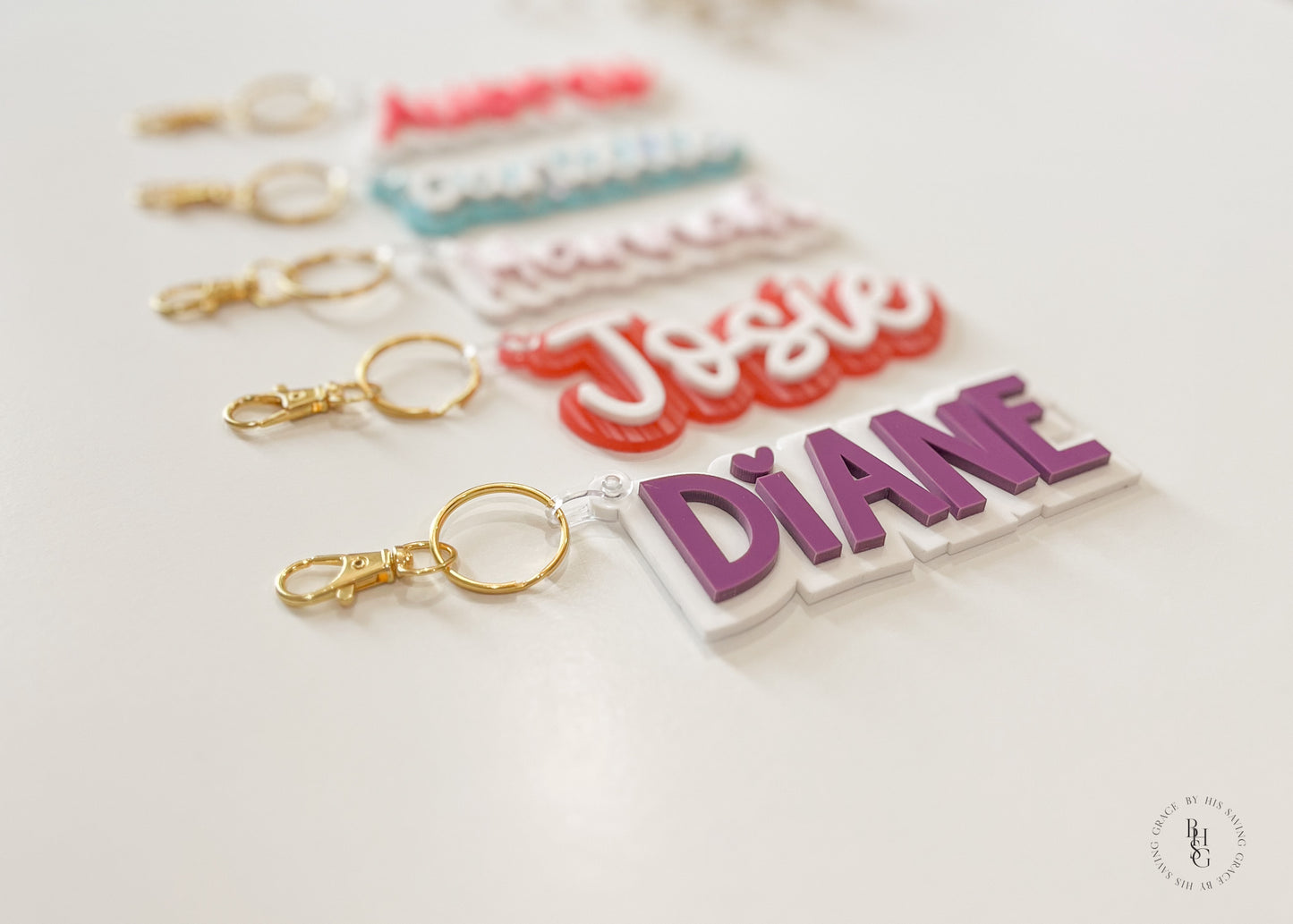 Acrylic Name Keychain