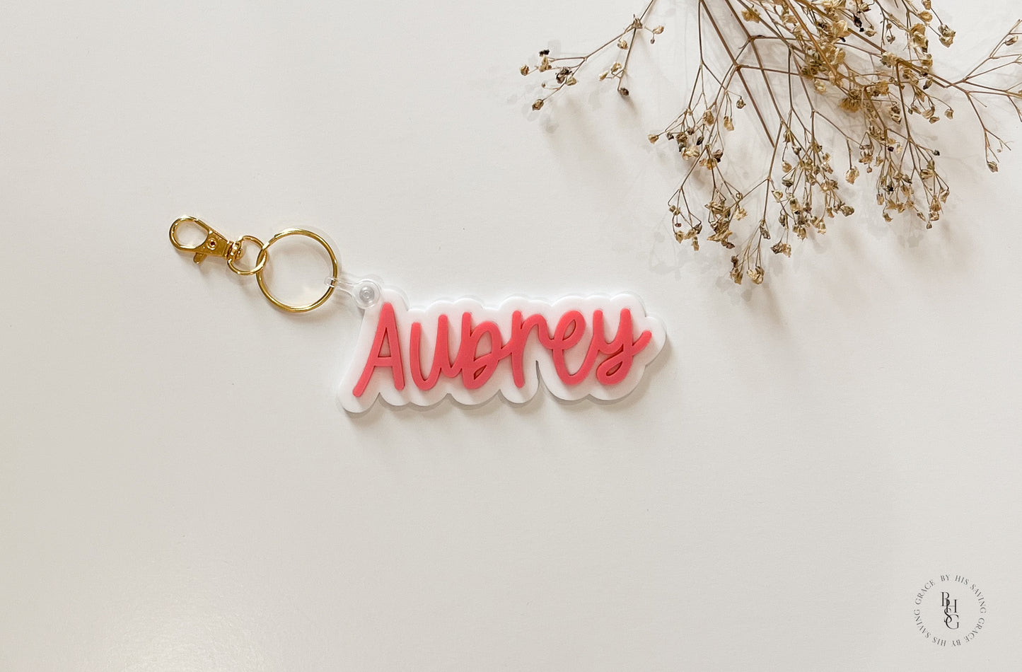 Acrylic Name Keychain