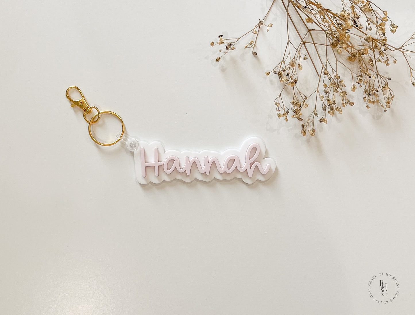Acrylic Name Keychain