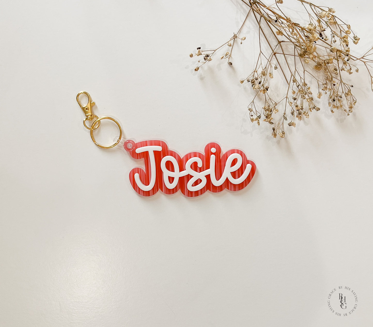 Acrylic Name Keychain