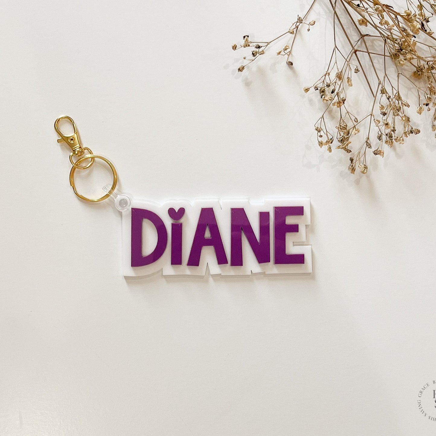 Bright Name Keychain