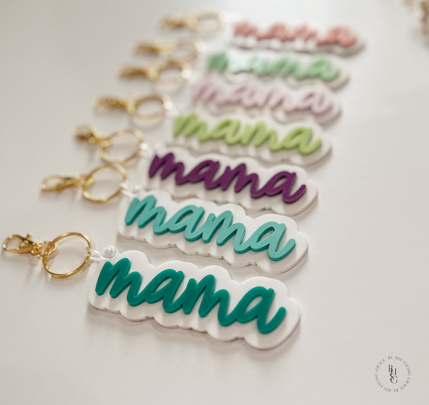 Acrylic Mama Keychain