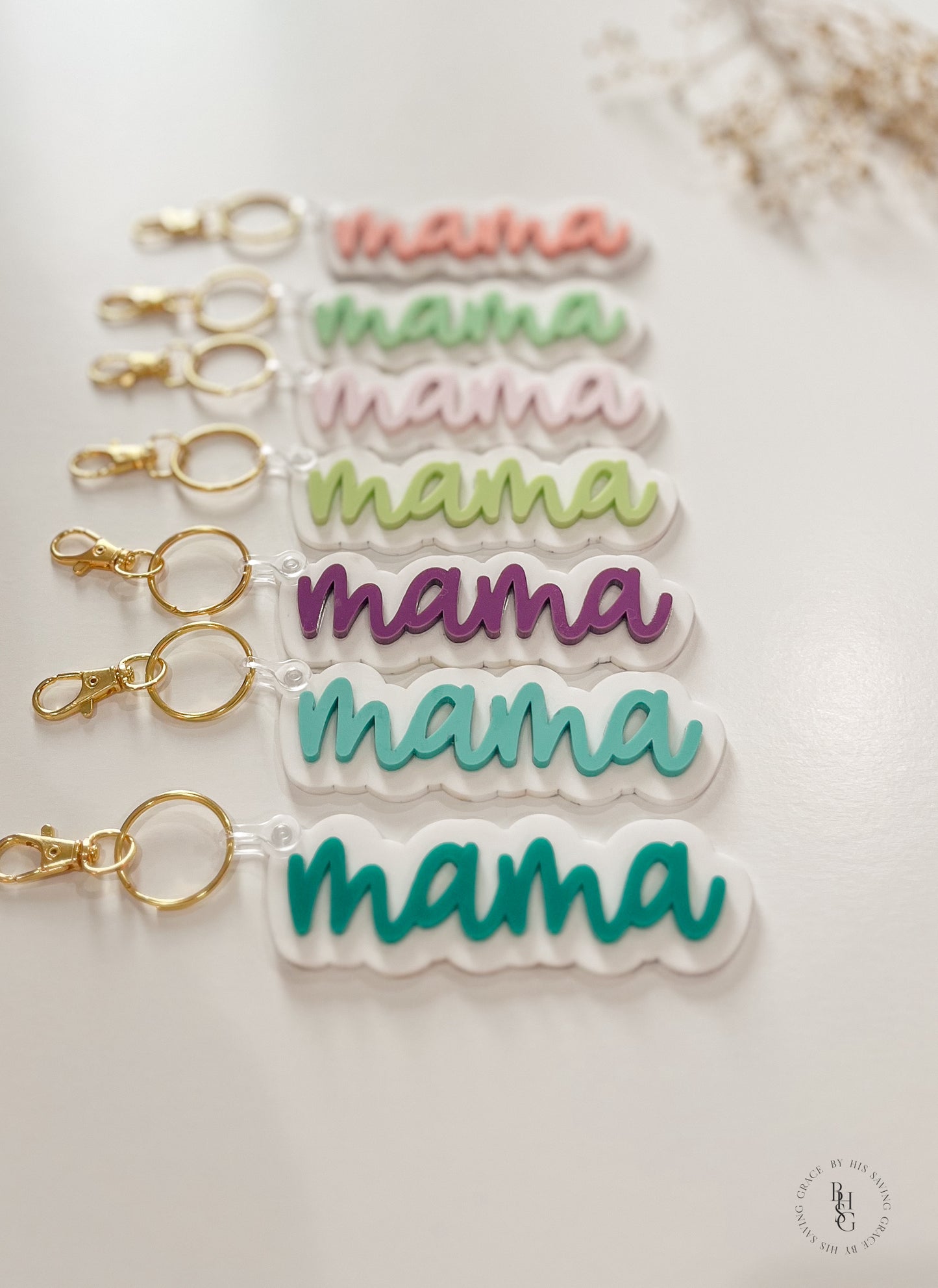 Acrylic Mama Keychain