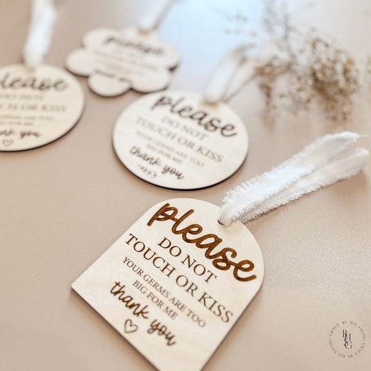 Please Do Not Touch Germ Sign