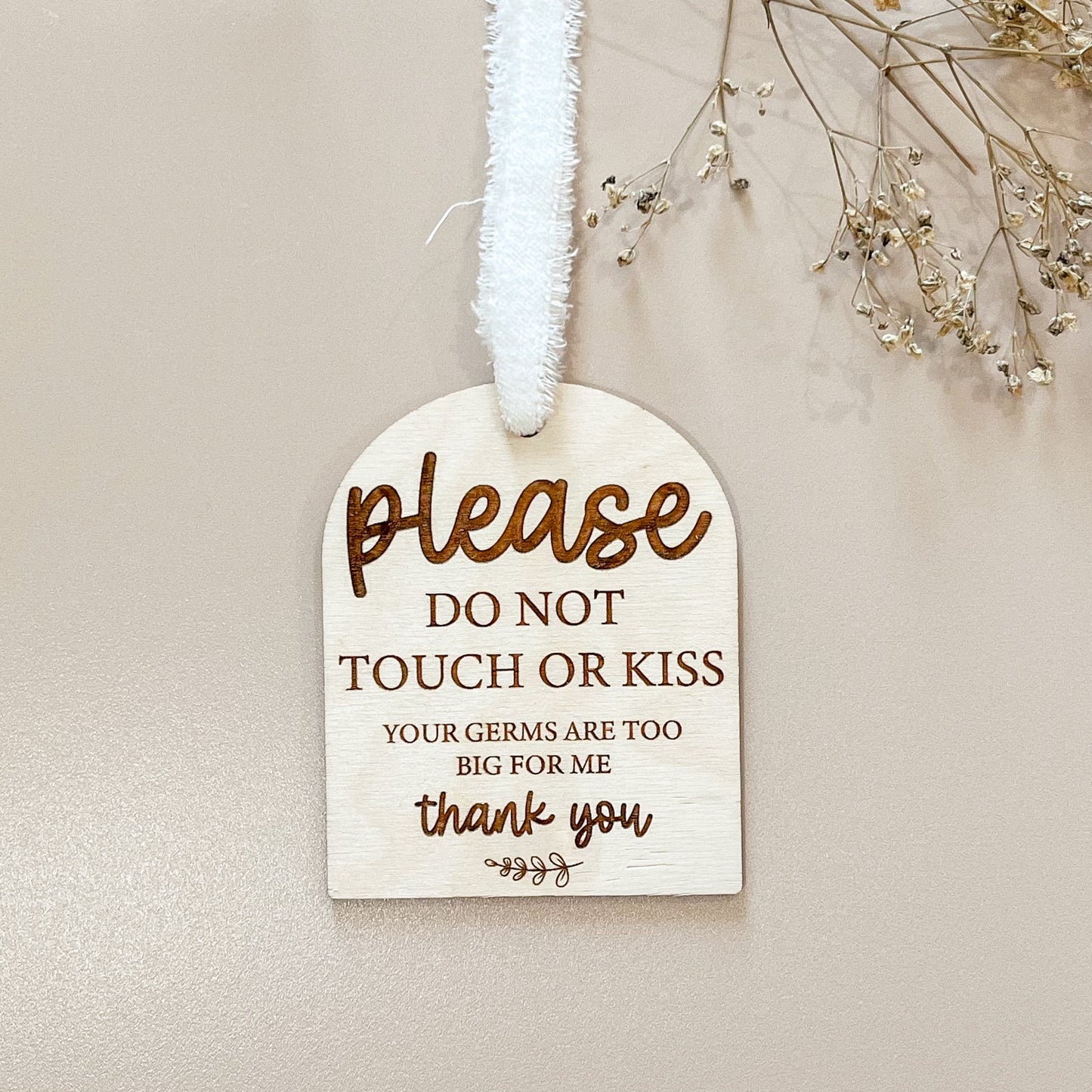 Please Do Not Touch Germ Sign