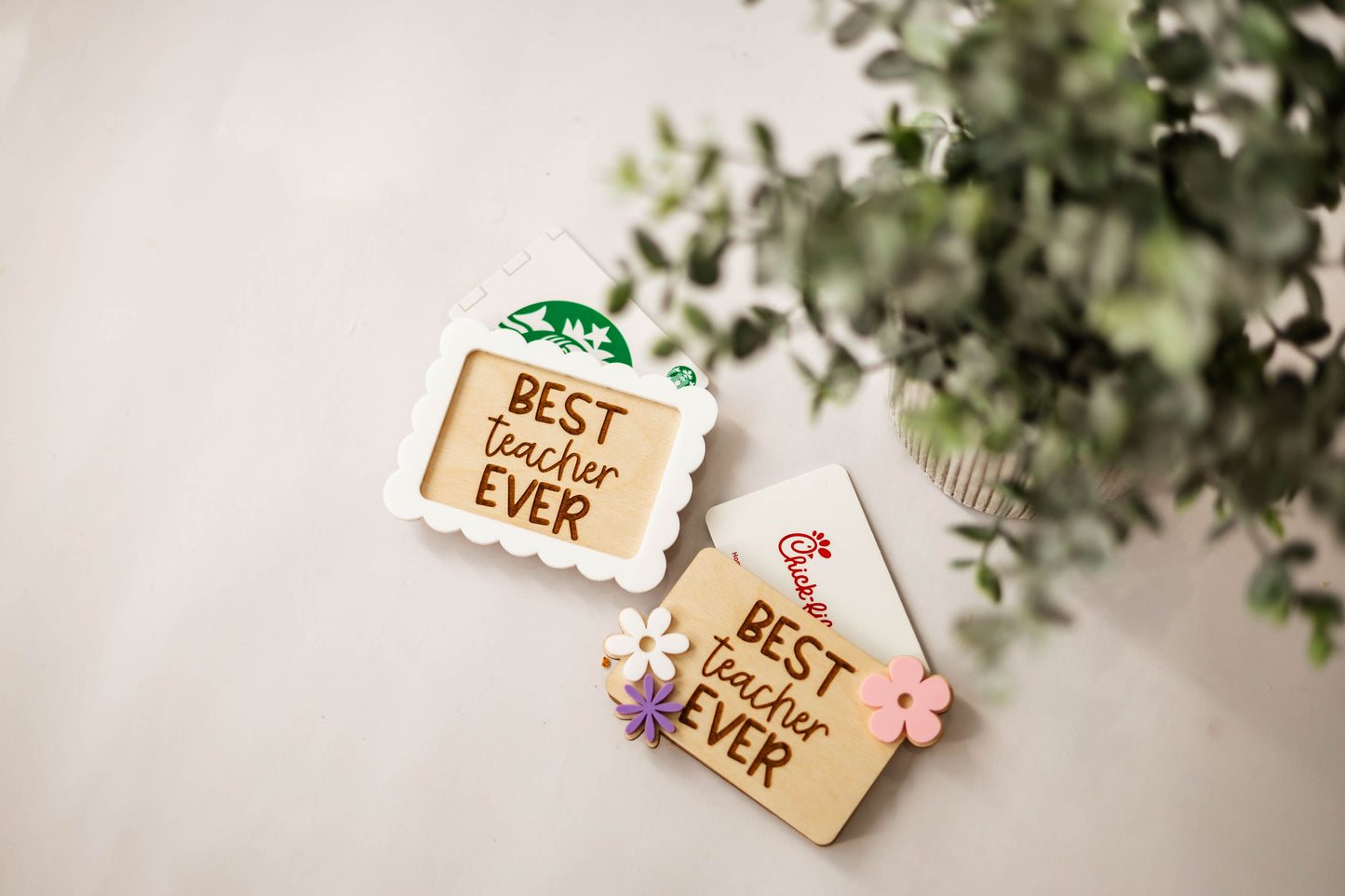 Best Teacher Ever Gift Card Holder