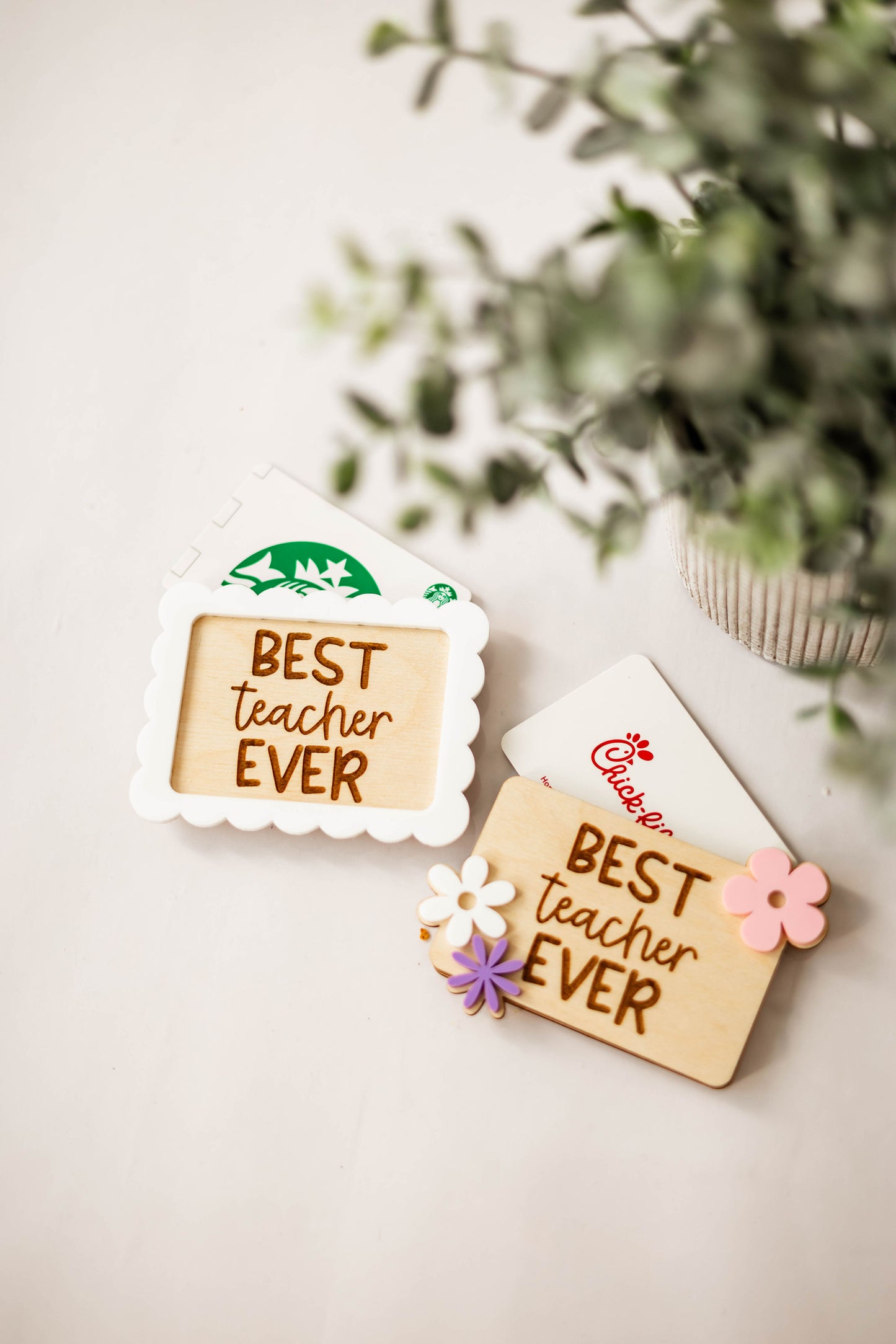 Best Teacher Ever Gift Card Holder