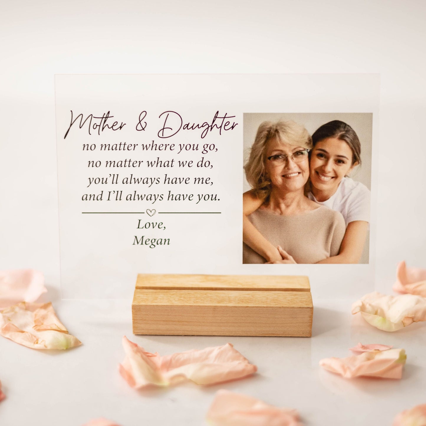 Mother and Daughter | Mother and Son Photo Sign