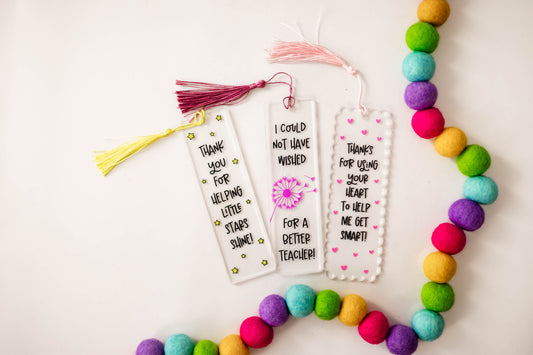 Acrylic Bookmarks For Teacher Gifts