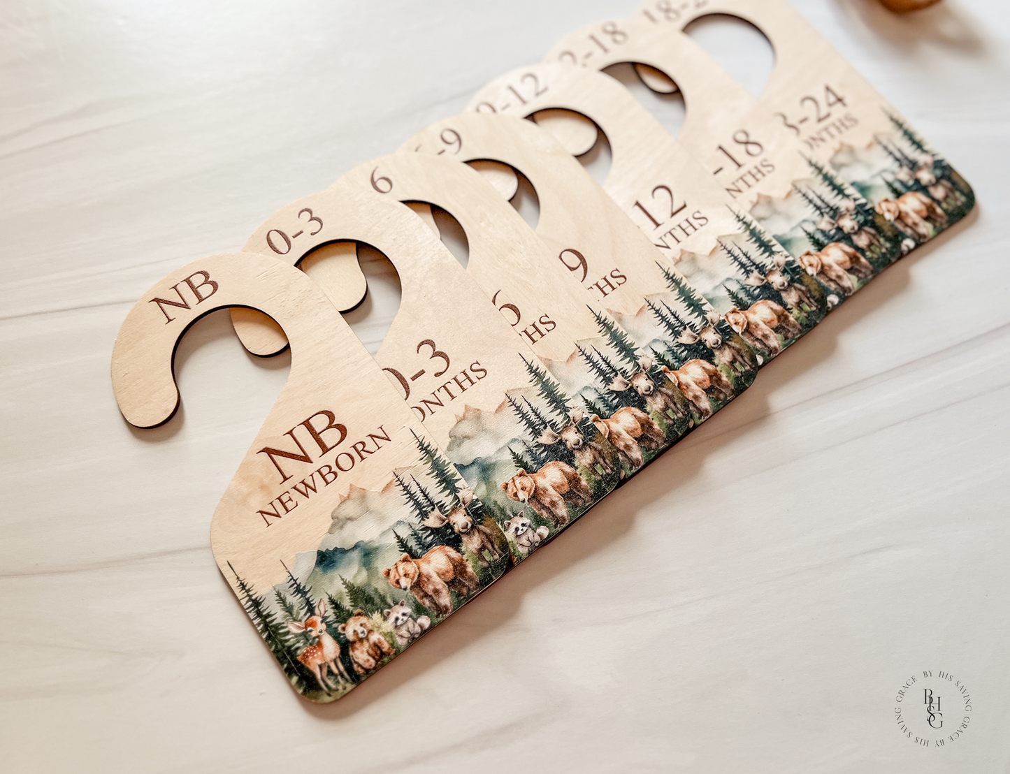 Woodland Theme Baby Closet Dividers