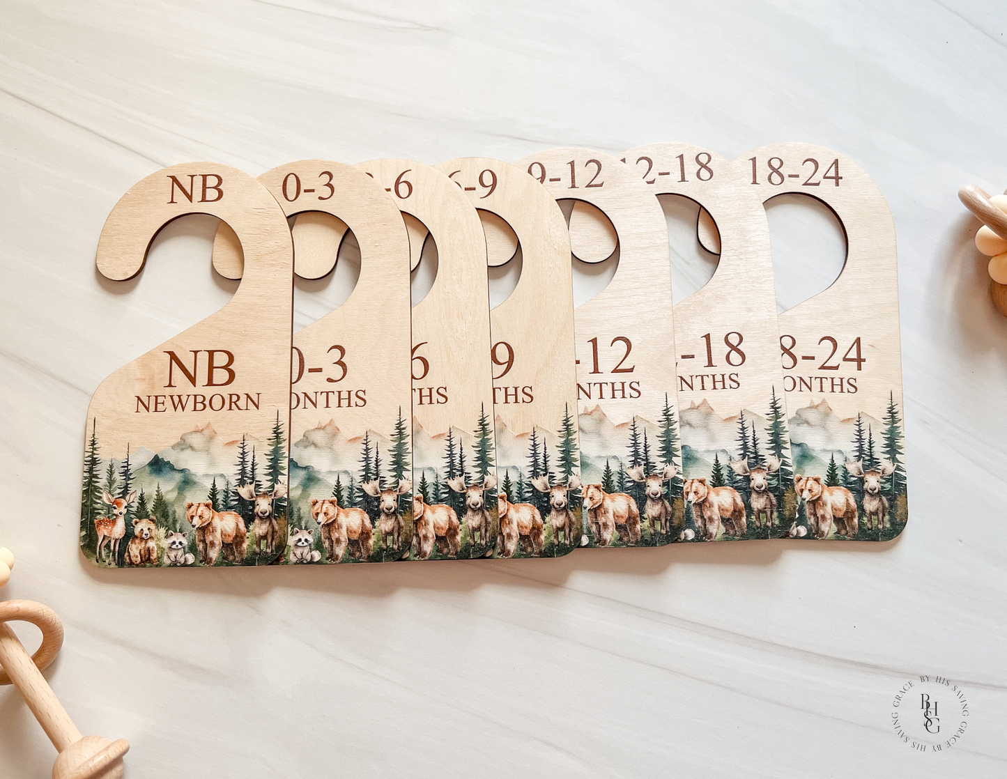 Woodland Theme Baby Closet Dividers