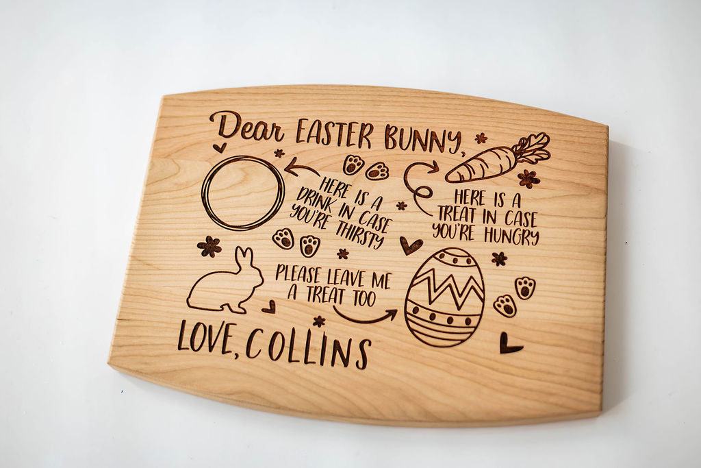 Treats For The Easter Bunny Serving Board