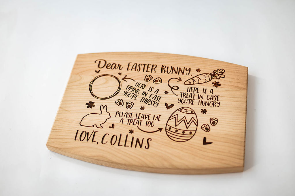 Treats For The Easter Bunny Serving Board