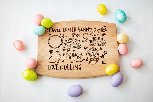 Treats For The Easter Bunny Serving Board