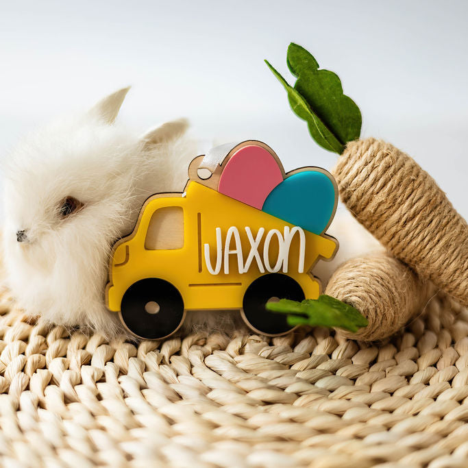 Dump Truck Easter Tag