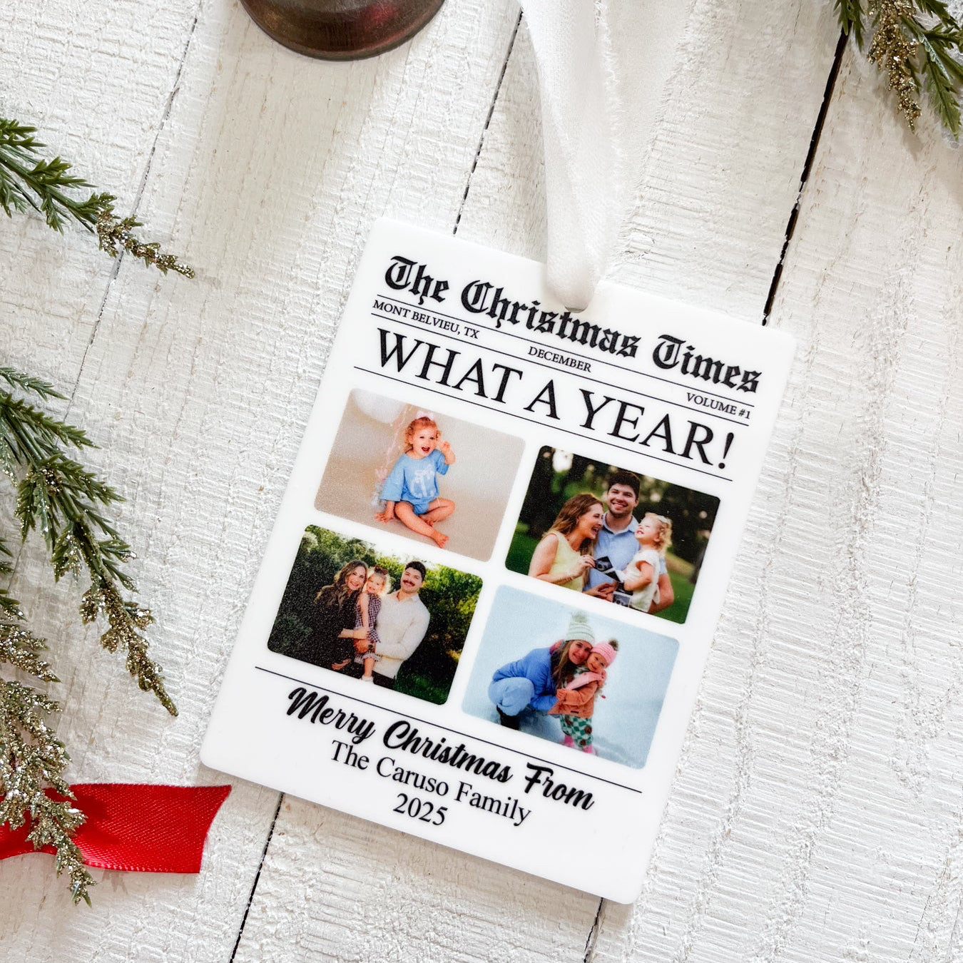 Newspaper Christmas Ornament