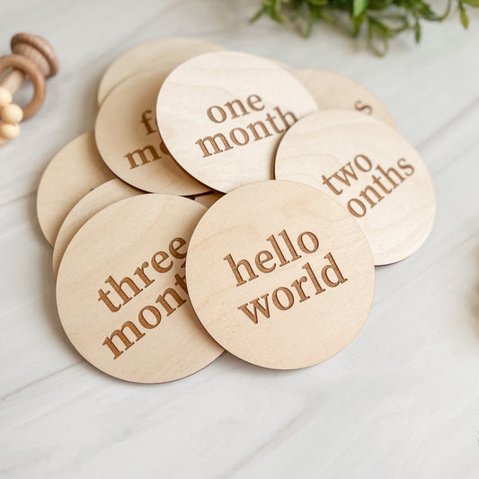 Modern Monthly Milestone Markers