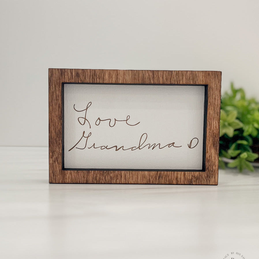Handwritten Message Sign