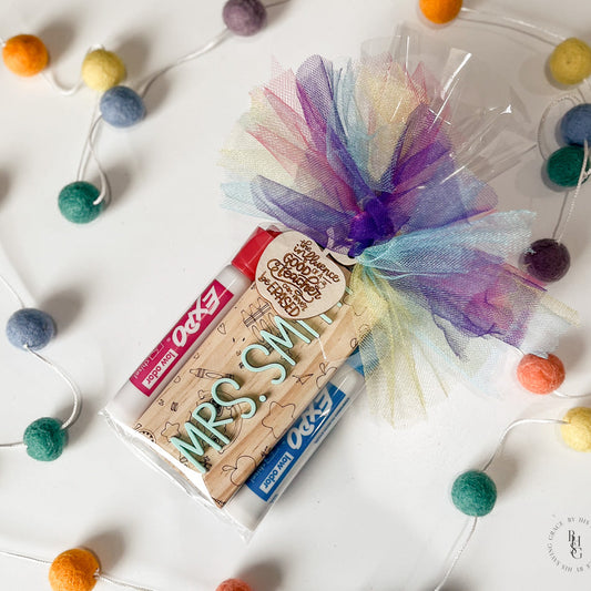 Personalized Eraser With Expo Markers For Teachers