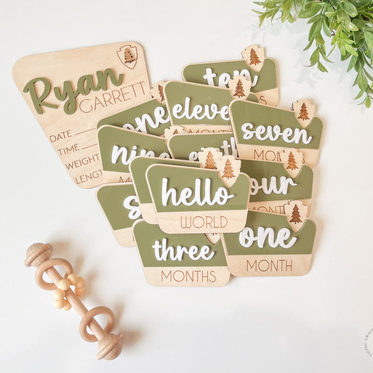 National Park Monthly Milestone Markers