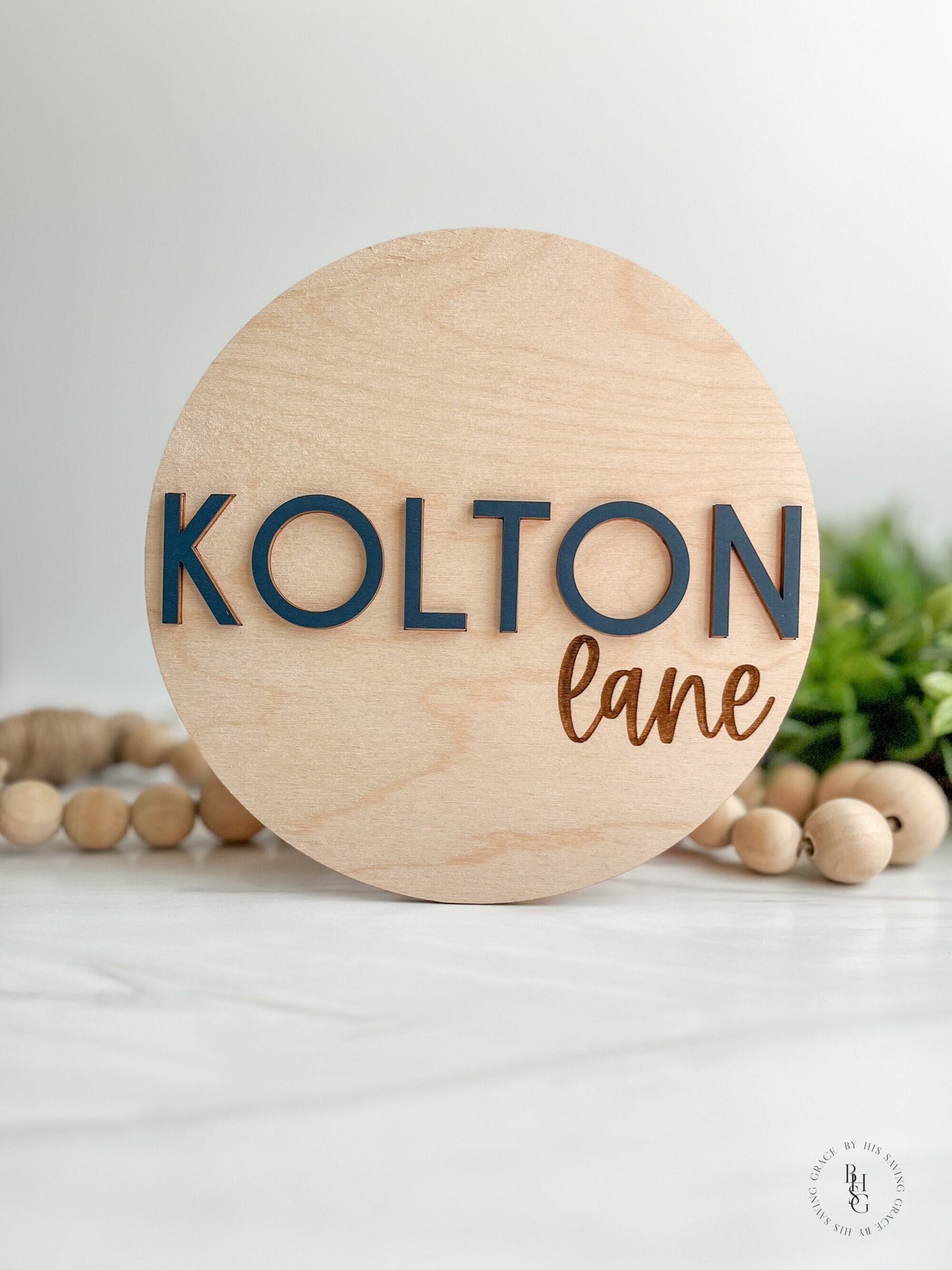 Wooden Baby Announcement Signs In Spanish