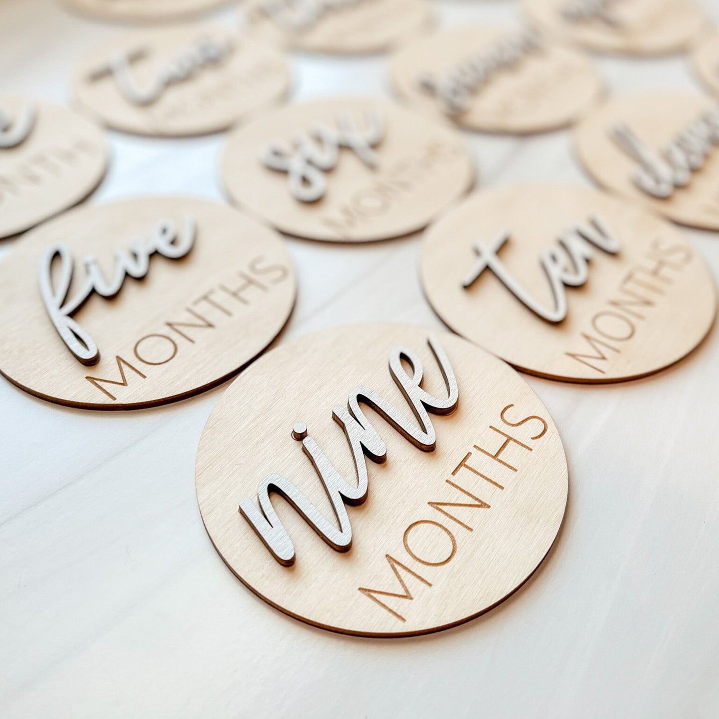 3D Monthly Milestone Markers