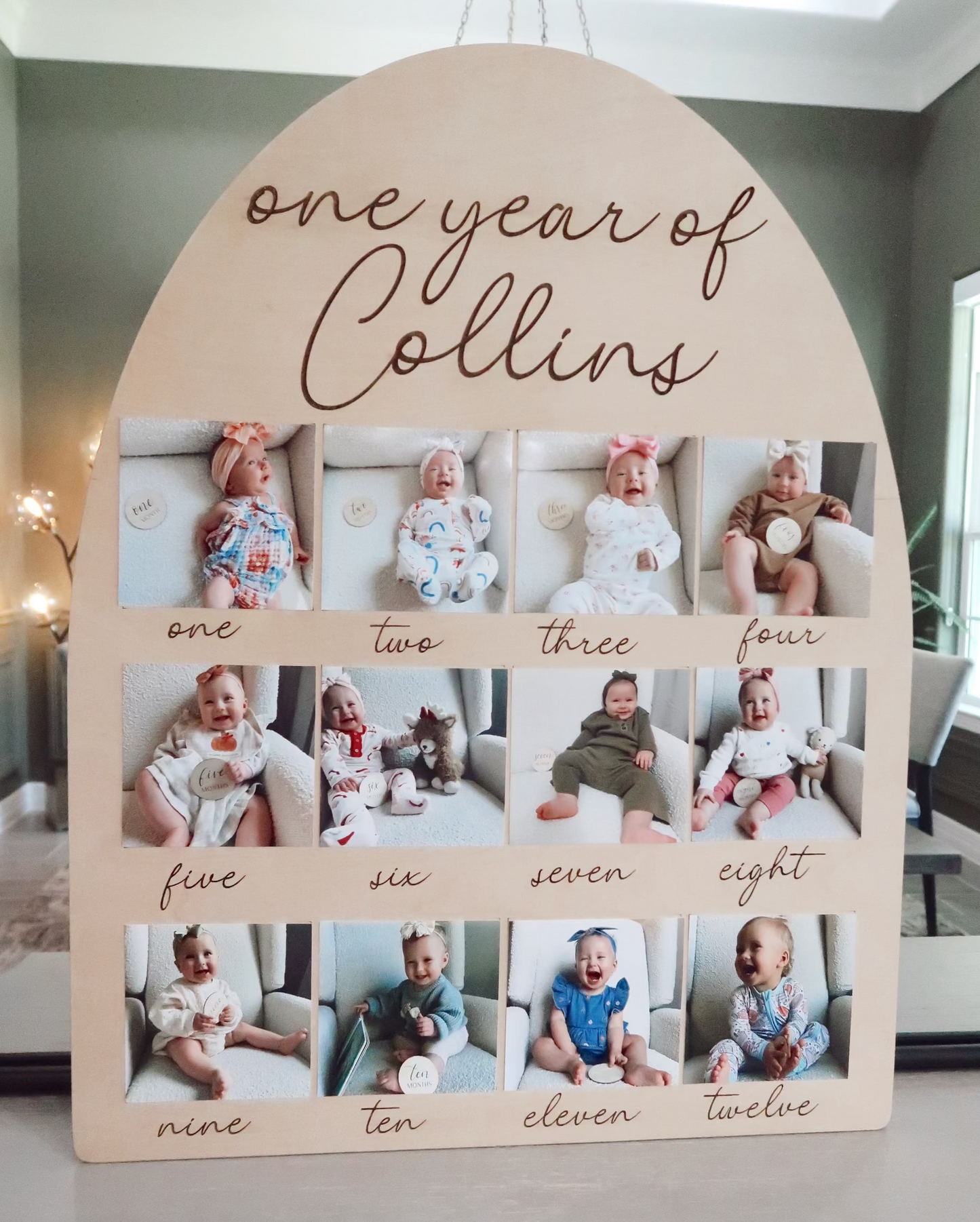 One Year Of Birthday Board