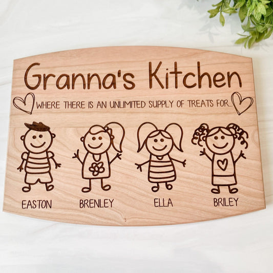 Grandma's Kitchen Serving Board
