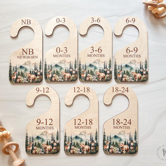 Woodland Closet Dividers & Matching Monthly Milestone Markers