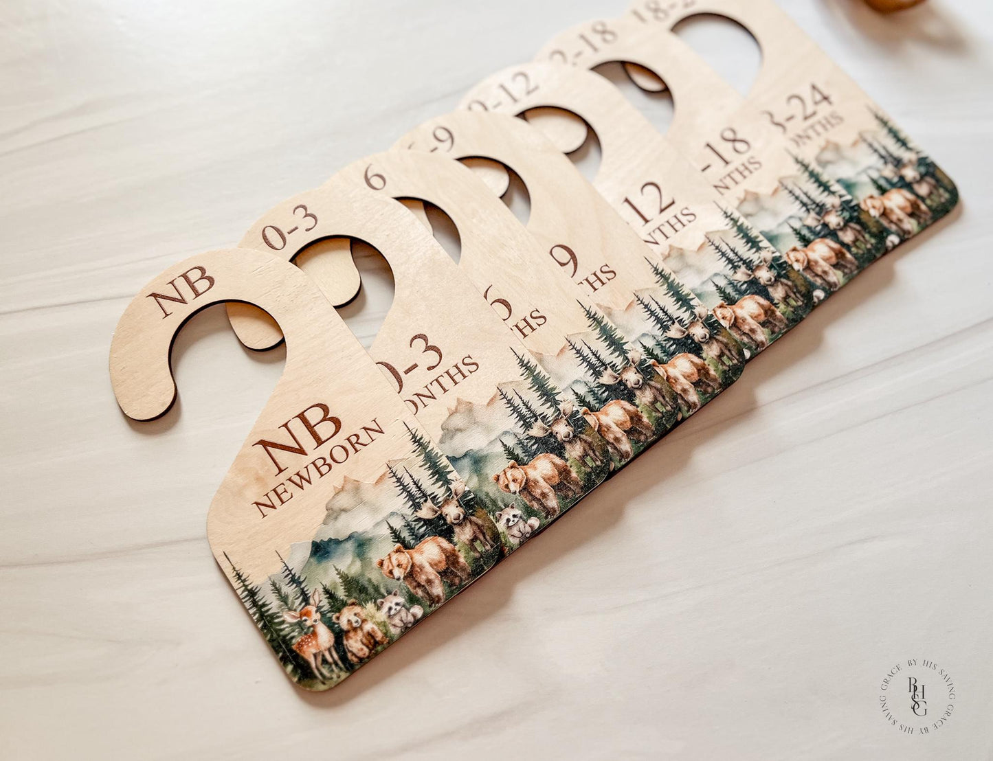 Woodland Closet Dividers & Matching Monthly Milestone Markers