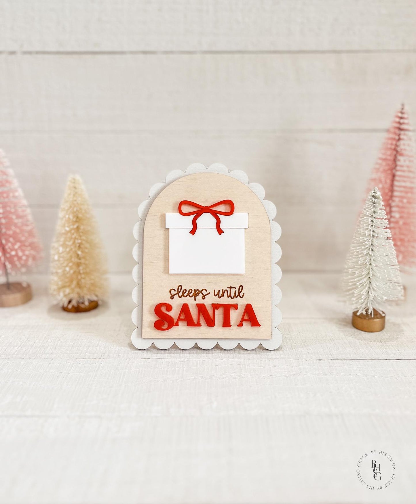 Dry Erase Countdown To Christmas Sign