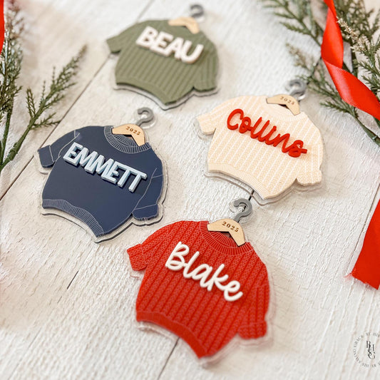 Chunky Knit Sweater Christmas Ornament