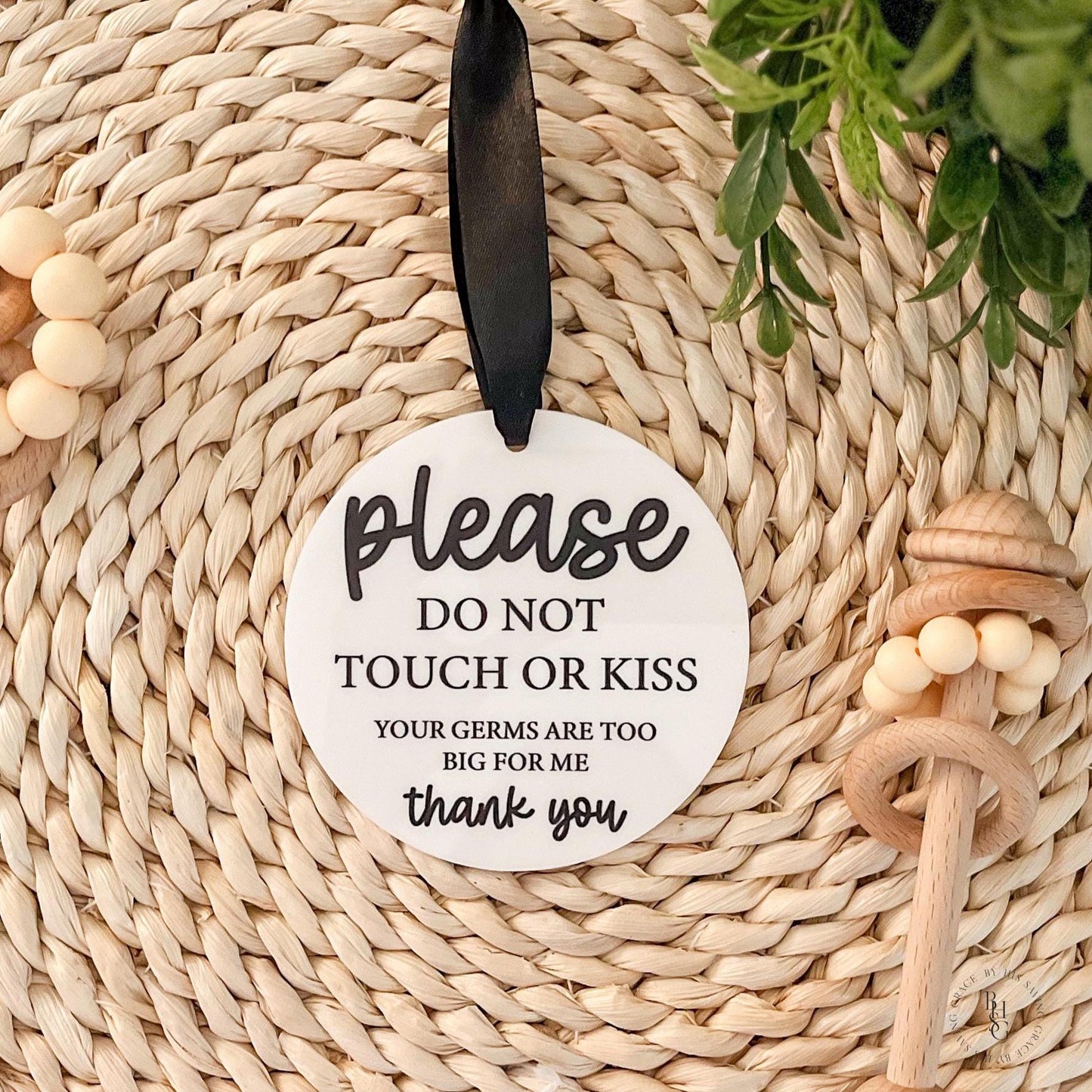 Please Do Not Touch Germ Sign